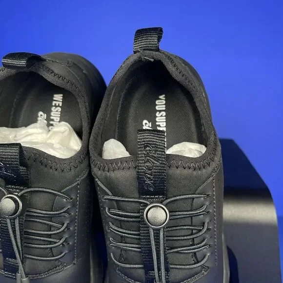 Clove Classic Healthcare Nursing Shoes All Black Sneakers Comfort‎ 6 - Picture 3 of 7